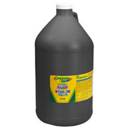 CRAYOLA FORMERLY BINNEY &amp; SMITH WASHABLE PAINT GALLON-BLACK CR98362